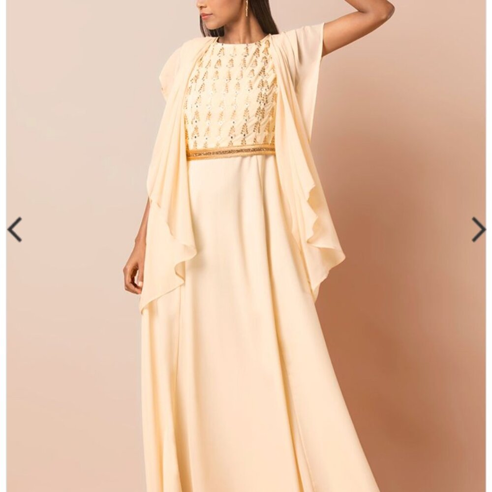 House of Indya Women's Gold Sequin Dress
